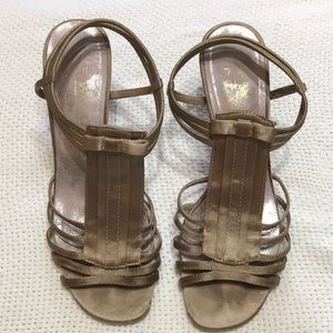 New York Transit Champagne High Heels Size 7